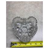 Big Glass Bowl and Heart Shape Trinket Dish