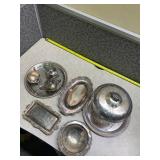 Assortment of Silver Plated Dishes