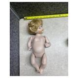 Lot of Ceramic Dolls and ceramic Doll Heads with Doll Books some supplies to make the dolls