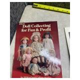 Lot of Ceramic Dolls and ceramic Doll Heads with Doll Books some supplies to make the dolls