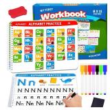 Preschool Learning Activities Educational Workbook: Preschool Handwriting Tracing Books | Autism Learning Materials | Alphabet Learning Toys | Pre k Workbooks | Montessori Busy Book for Kids Ages 3-5