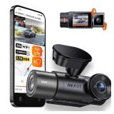 Vantrue N2X 2.7K Dash Cam Front and Inside, 5G WiFi Dual Dash Camera for Car with HDR IR Night Vision, STARVIS 2, GPS, LTE Support, 24/7 Buffered Parking Mode, 60FPS, Voice Control, Support 512GB Max 