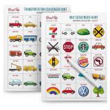 WELL BALANCED Car Bingo - Road Trip Essentials: Car Activities and Games for Kids Ages 4-8