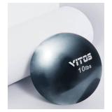 Vitos Toning Weighted Medicine Ball - Pilates Ball for Core Training Yoga Exercise(2-15Lbs)