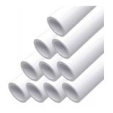 Letsfix 1/2in PVC Pipe, 40in Long, 10 Pack