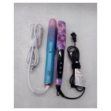 Calista TrianglPro Heated Detailer Hair Brush in Orchid And Airglide Cool Breeze Style in Teal