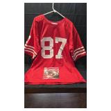 Dwight clark San Francisco 49ers signed autographed jersey #87 VALUE:$300