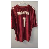 Oklahoma Sooners Jersey autographed by 3 Heisman trophy winners!!! Rare!!!