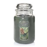 Yankee Candle Balsam & Cedar Scented, Classic 22oz Large Jar Single Wick Candle, Over 110 Hours of Burn Time (B000JDGC78)