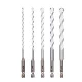 MILWAUKEE DRILL BIT BUNDLE!!!! SHOCKWAVE Carbide Multi-Material Drill Masonry Bits Set (5-Pack) & 2-Cutter SDS-PLUS Carbide Hammer Drill Bit Set (5-Piece)