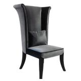 Armen Living Mad Hatter Dining Chair In Gray Rich Velvet - Armen Living LC847SIGR Sales Price $669.33