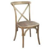 Advantage Natural With White Grain X-Back Chair (SET OF 2)- Retail: $423.99