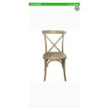 Advantage Natural With White Grain X-Back Chair (SET OF 2)- Retail: $423.99