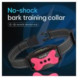 DogRook Rechargeable Dog Bark Collar - No Shock Dog Training Smart Collar - Beep & Vibration Stop Barking Dog Devices - No Bark Collar - Anti Bark Collar for Large Dog, Medium & Small - 12-110 lbs