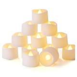 Homemory Timer Tea Lights Candles Battery Operated Candles with 6H Timer, Auto On Daily, Flameless LED Tealight Votive Candles for Table Centerpieces, Lantern, Holiday Decor, Built-in Timer, 12-Pack