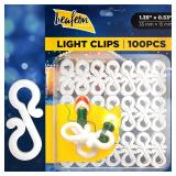 Christmas Light Clips for Outside 100PCs - S-Shaped Gutter Clips for Hanging Outdoor Lights (1.35 x 0.53)