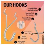 HUHOLE Pegboard Hooks, J-Hook, 1 Inch Silver Pegs 40 Pack, Ideal Display Hooks for Hanging Jewelry, Necklaces, Keys, Small Tools, Will Not Fall Out, Fit 1/8â, 3/16â Peg Boards