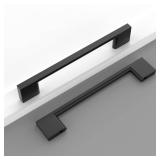 Coinkoly 10 Pack 5"(128mm) Matte Black Cabinet Pulls Kitchen Cabinet Handles Drawer Pulls Cupboard Hardware