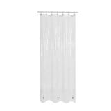 Mrs Awesome Stall Shower Curtain Liner 36x72, PEVA Plastic Shower Liner for Bathroom Lightweight & Waterproof, 36 x 72, Clear