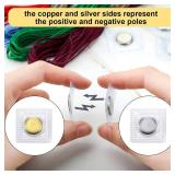 25 Pairs Hidden Sew Magnetic Snap Invisible Hidden Sew in PVC Hidden Purse Closure for Fastener Handbag Cloth Clasp DIY Craft Sewing Tools