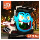 Joiedomi Halloween Inflatable Outdoor Decorations, Trunk or Treat Car Decorations Kit, Inflatable Scary Halloween Decorations Vampire with LEDs for Halloween Decor, Halloween Yard Decorations