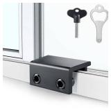 Window Locks (4 Sets), Window Locks for Up and Down Windows, Sliding Window Locks, Window Locks for Horizontal Sliding Windows, Child Proof Window Locks Security, Adjustable Window Stoppers (Black)