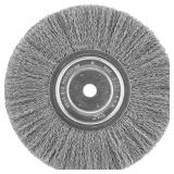 DEWALT Wire Wheel, 8-Inch, Crimped, 5/8-Inch Arbor, Wide Face, .014-Inch (DW4907)