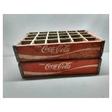 2 Vintage Coca-Cola Bottle Crates (Real Wood)