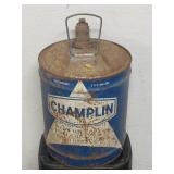 Vintage Champlin 5 Gallon Oil Can Lot 2#