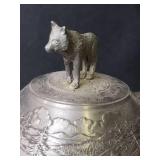 Longton Crown Collectible Wolf Stein Unused in Original Storage Box, Art by Kevin Daniel Lot #5