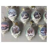 The Bradford Editions: Call of the Wilderness Heirloom Porcelain Ornament Collection, 24 Pieces