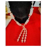 costume clear tassel necklase