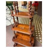 Antique 5 Tiered Spindle Shelf