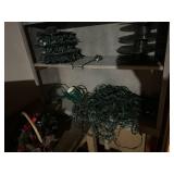 Christmas lights and ribbon lot