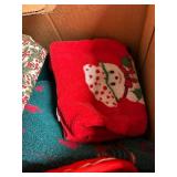 Christmas towel sets and fabric lot