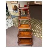 Antique 5 Tiered Spindle Shelf