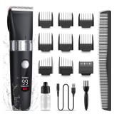 Hair Clippers for Men Professional, Cordless Beard Trimmer Mens Cutting Kit Barbers Haircut Electric Grooming Machine - USB Rechargeable & Waterproof with LED Display Retail $28.74