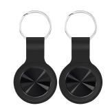 Smart Tracker Tag with Keychain, Global Locator Tracking Device, iOS and Android Compatible. Item Finder for Keys, Wallet, Luggage, Bags and More, 2 Pack, Black Retail $47.03