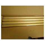 2 Pack Gold Curtain Rods for Windows 48 to 84 Inch4-7ft,Noble Metal End Cap Curtain Rods,1 Diameter Heavy Duty Curtain Rod,Adjustable Drapery Rods,Telescoping Window Curtains Rod 36-88",Brass Gold R