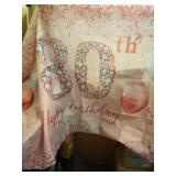 Trgowaul 80th Birthday Decorations for Women, Rose Gold 80th Birthday Backdrop Banner, wRetail $23.74