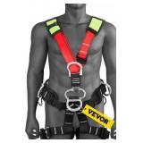 VEVOR Safety Climbing Harness, Rock, Tree Body Fall Protection Rappelling Harness Belt, Tree Climbing Lanyard - NEW