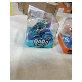 Robo Alive Robo Fish Robotic Swimming Fish (Teal + Orange) by ZURU Water Activated, Changes Color, Comes with Batteries, Amazon Exclusive (2 Pack) Series 3