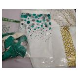 Party Decorations Balloons and Table Clothes x2 Turquoise and Silver and White