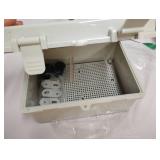 Waterproof Electrical Box Outdoor IP65 Plastic Junction Box Project Boxes for Electronics Hinged Shell Enclosure with Mounting Plate, Wall Brackets, Cable Glands 5.9" x 3.9" x 2.8"