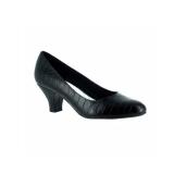 Easy Street Fabulous Pumps - Black Croco - Size 10 W