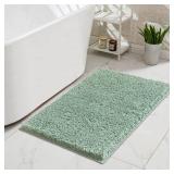 CozeCube Sage Green Bathroom Rug 36" x 24", Bath mats for Bathroom Non Slip, Ultra Soft Bath Rugs for Bathroom Washable, Plush Microfiber Area Rugs for Bedroom