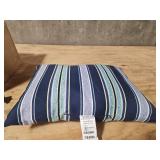 ARDEN SELECTIONS Sapphire Blue Aurora Stripe Rectangle Outdoor Throw Pillow