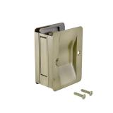 Richelieu 1700-Psbc 3-1/4 X 2-1/4 Flush Rectangular Passage Pocket Door Pull - Brass