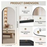 $60 LVSOMT Arch Over The Door Mirror, 47"x14"