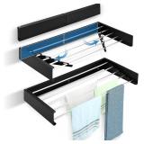 Wall Mounted Drying Rack, 31.5" Wide